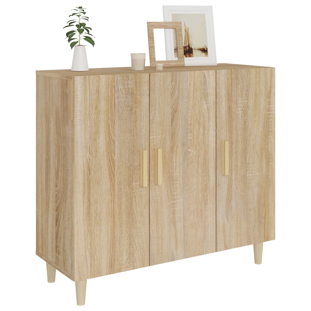 Modern Wooden 3 Door Home Sideboard Storage Cabinet Dining Room Wood Unit