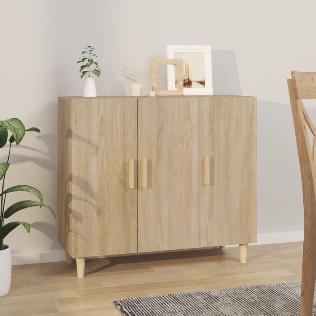 Modern Wooden 3 Door Home Sideboard Storage Cabinet Dining Room Wood Unit