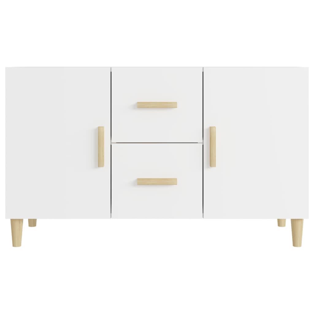 Modern Wooden Sideboard Storage Cabinet Unit With 2 Doors & 2 Drawers Wood