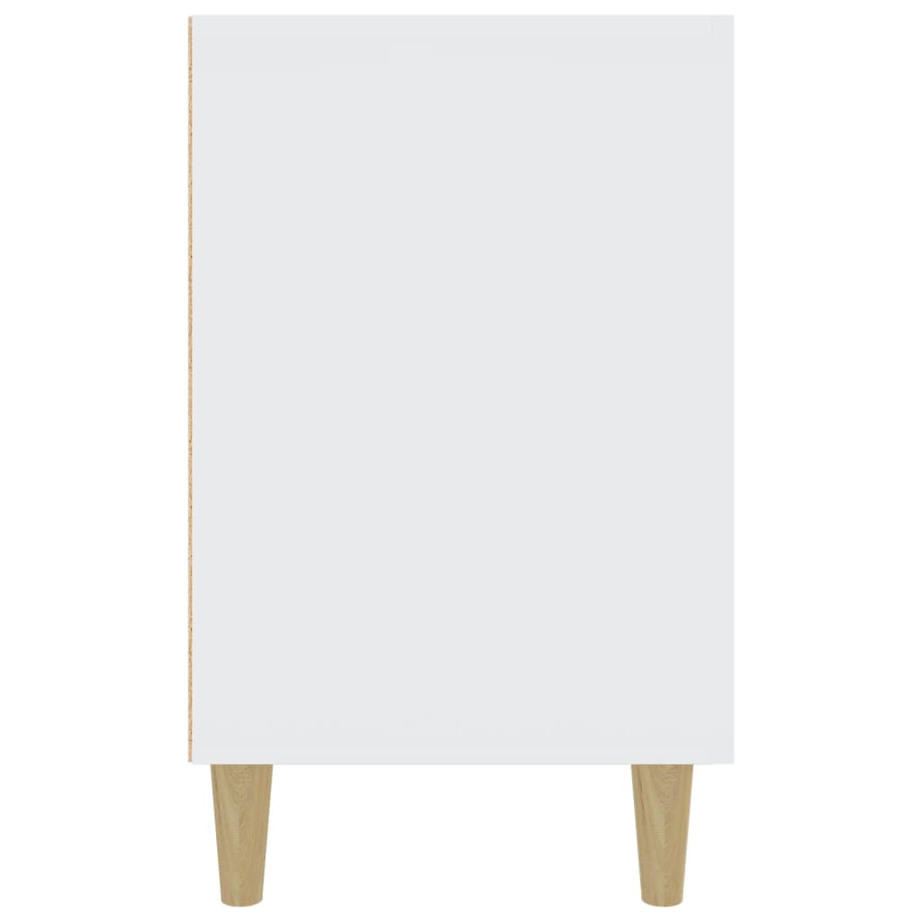 Modern Wooden Sideboard Storage Cabinet Unit With 2 Doors & 2 Drawers Wood