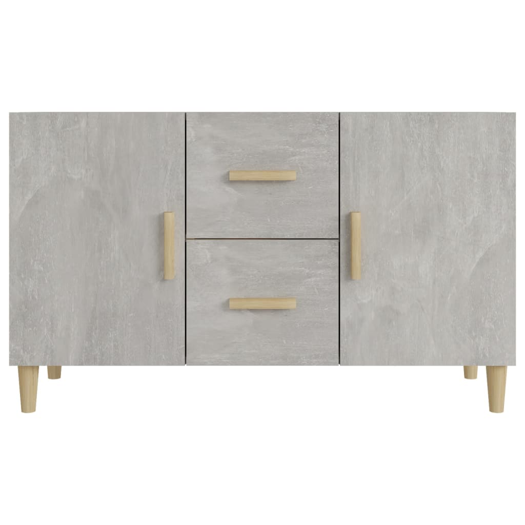 Modern Wooden Sideboard Storage Cabinet Unit With 2 Doors & 2 Drawers Wood