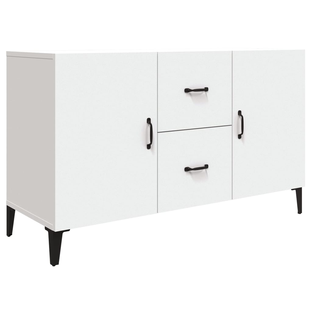 Modern Wooden Sideboard Storage Cabinet Unit With 2 Doors & 2 Drawers Wood