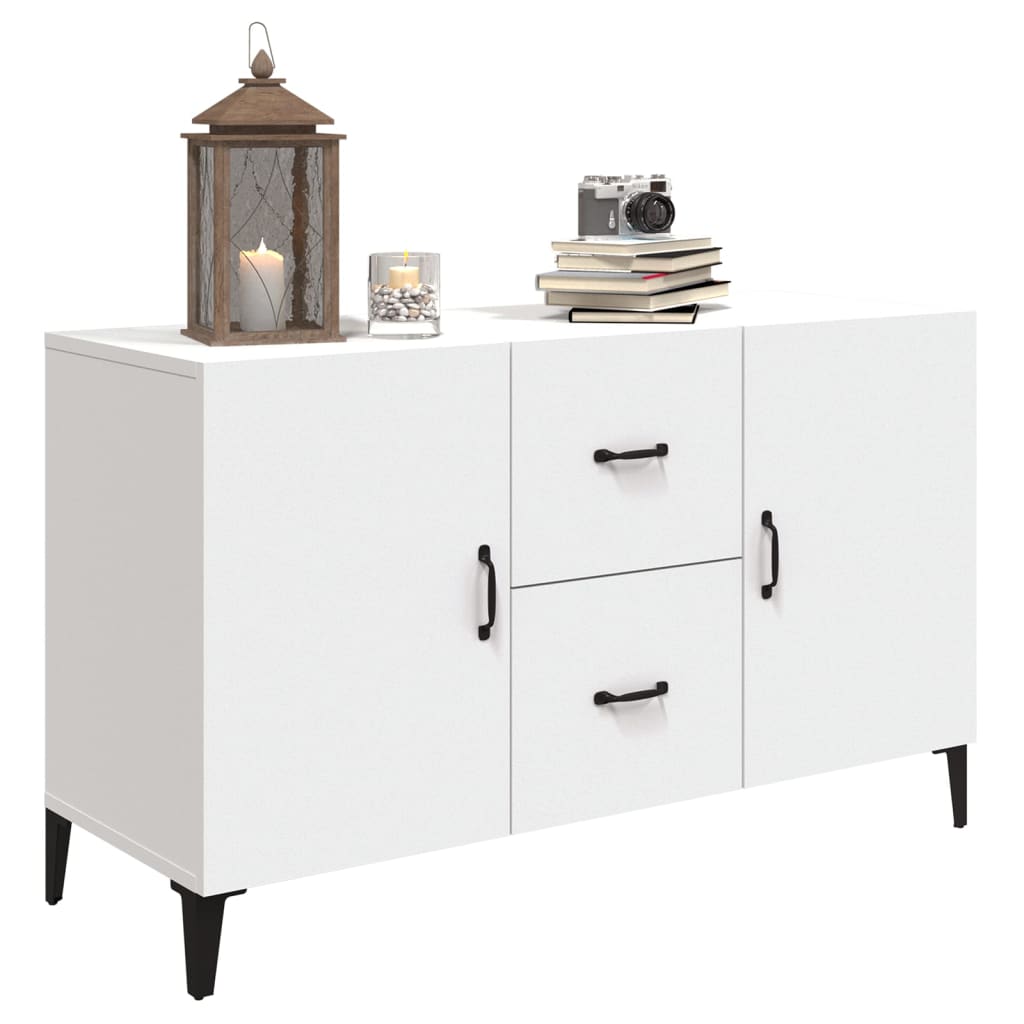 Modern Wooden Sideboard Storage Cabinet Unit With 2 Doors & 2 Drawers Wood