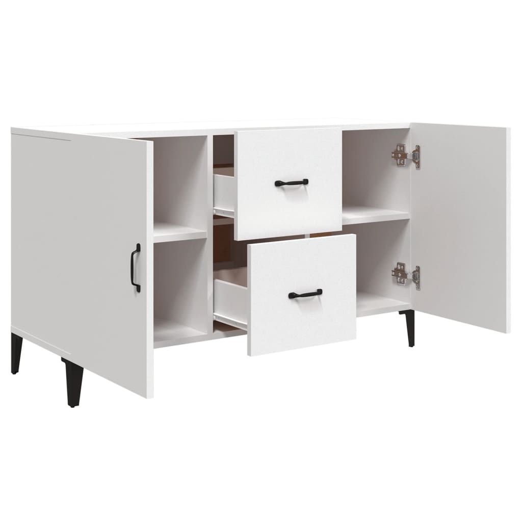 Modern Wooden Sideboard Storage Cabinet Unit With 2 Doors & 2 Drawers Wood