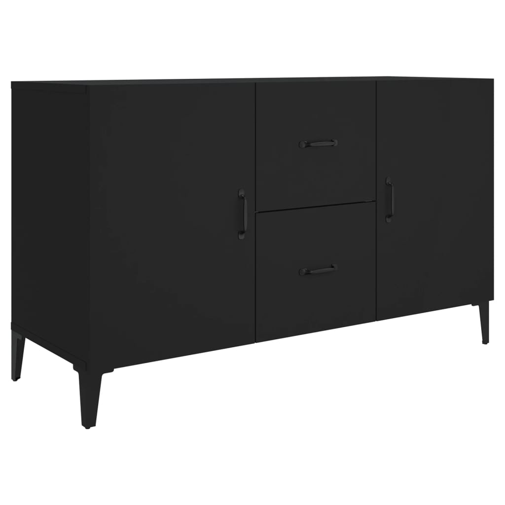 Modern Wooden Sideboard Storage Cabinet Unit With 2 Doors & 2 Drawers Wood