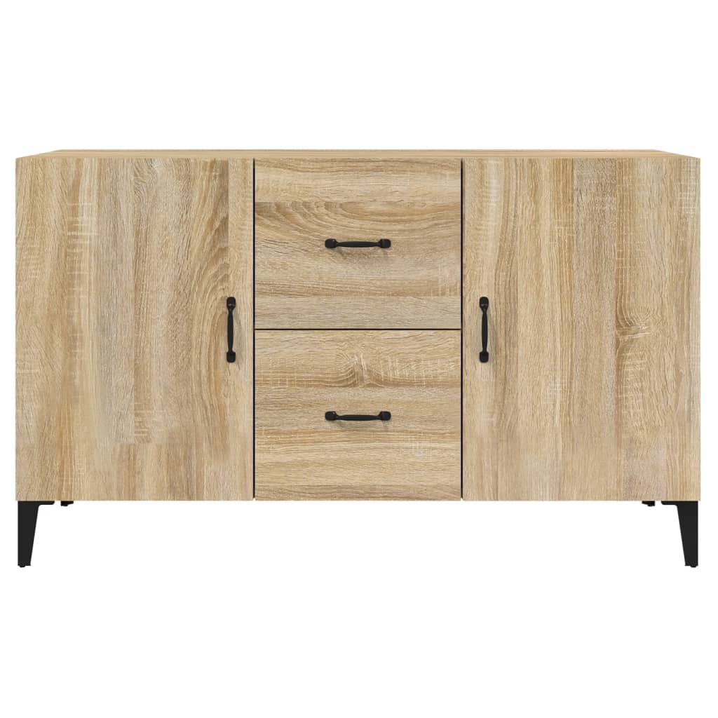 Modern Wooden Sideboard Storage Cabinet Unit With 2 Doors & 2 Drawers Wood