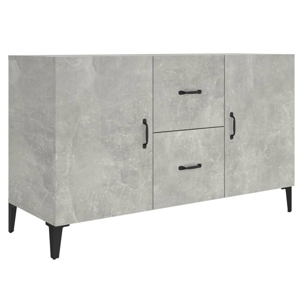 Modern Wooden Sideboard Storage Cabinet Unit With 2 Doors & 2 Drawers Wood