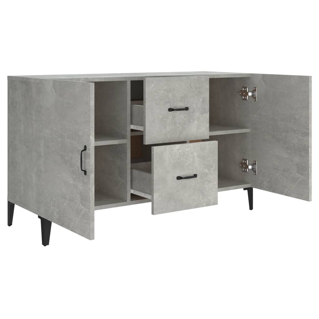 Modern Wooden Sideboard Storage Cabinet Unit With 2 Doors & 2 Drawers Wood