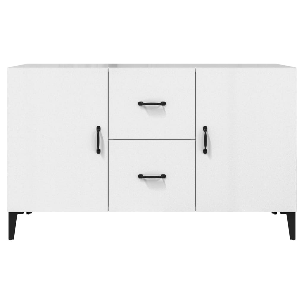 Modern Wooden Sideboard Storage Cabinet Unit With 2 Doors & 2 Drawers Wood