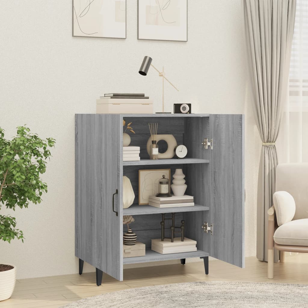 Modern Wooden 2 Door Home Sideboard Storage Cabinet Wood Dining Room Unit