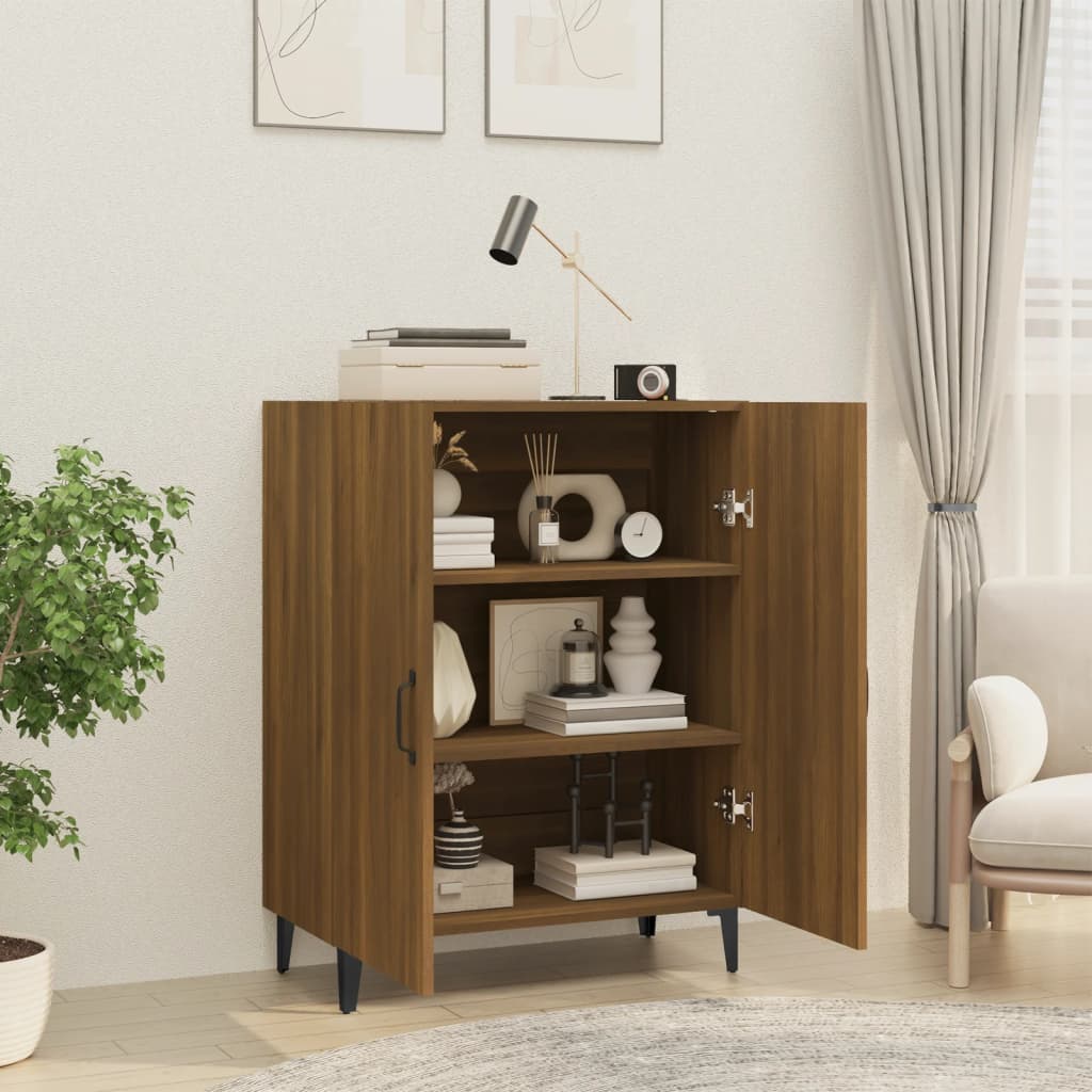 Modern Wooden 2 Door Home Sideboard Storage Cabinet Wood Dining Room Unit