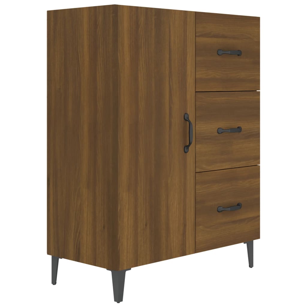 Sideboard Brown Oak 69.5x34x90 cm Engineered Wood