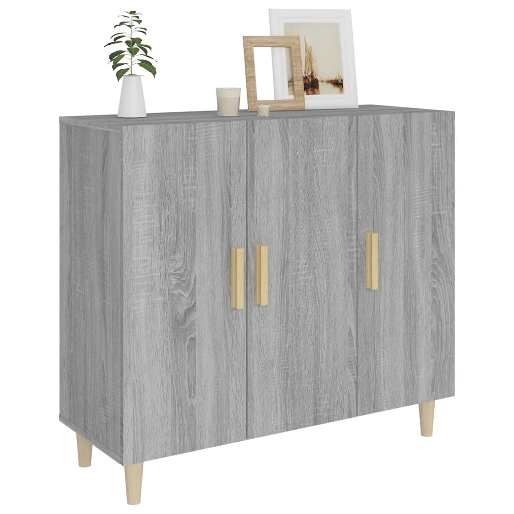 Modern Wooden 3 Door Home Sideboard Storage Cabinet Dining Room Wood Unit