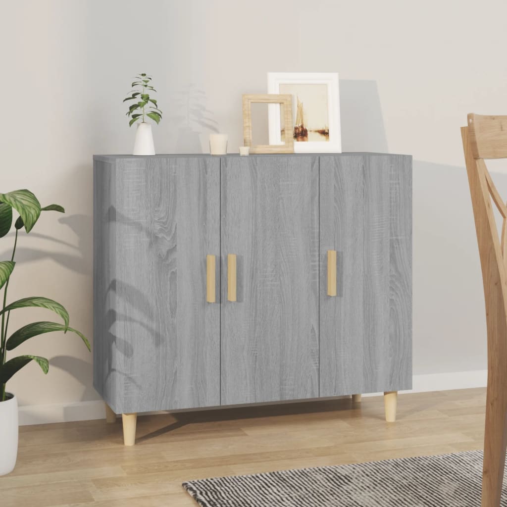 Modern Wooden 3 Door Home Sideboard Storage Cabinet Dining Room Wood Unit