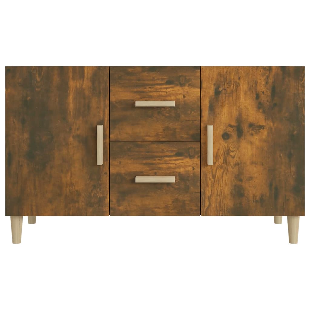 Modern Wooden Sideboard Storage Cabinet Unit With 2 Doors & 2 Drawers Wood