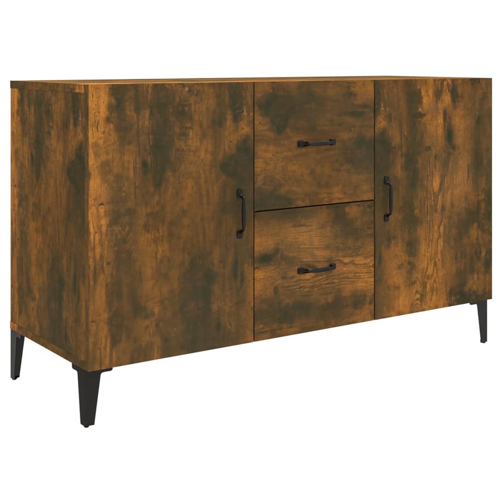 Modern Wooden Sideboard Storage Cabinet Unit With 2 Doors & 2 Drawers Wood