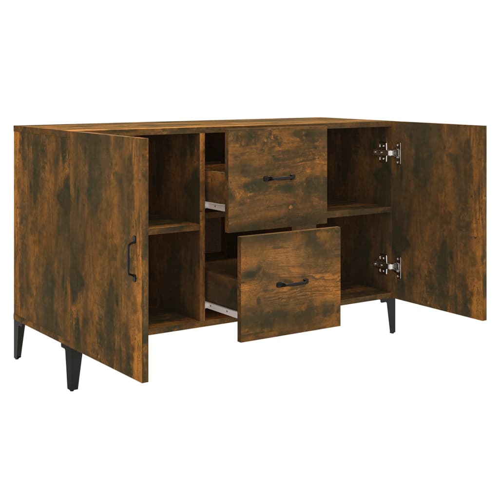 Modern Wooden Sideboard Storage Cabinet Unit With 2 Doors & 2 Drawers Wood