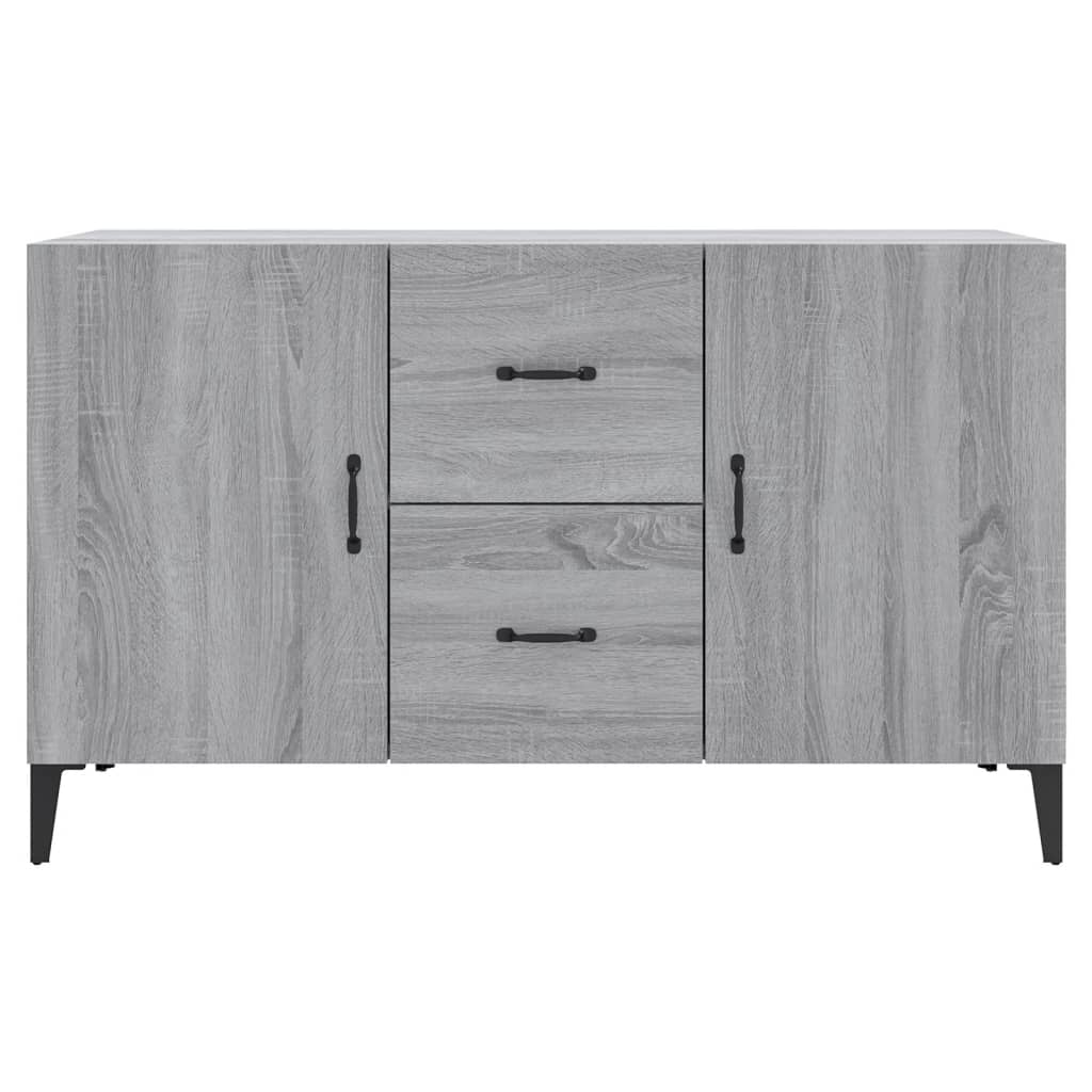 Modern Wooden Sideboard Storage Cabinet Unit With 2 Doors & 2 Drawers Wood