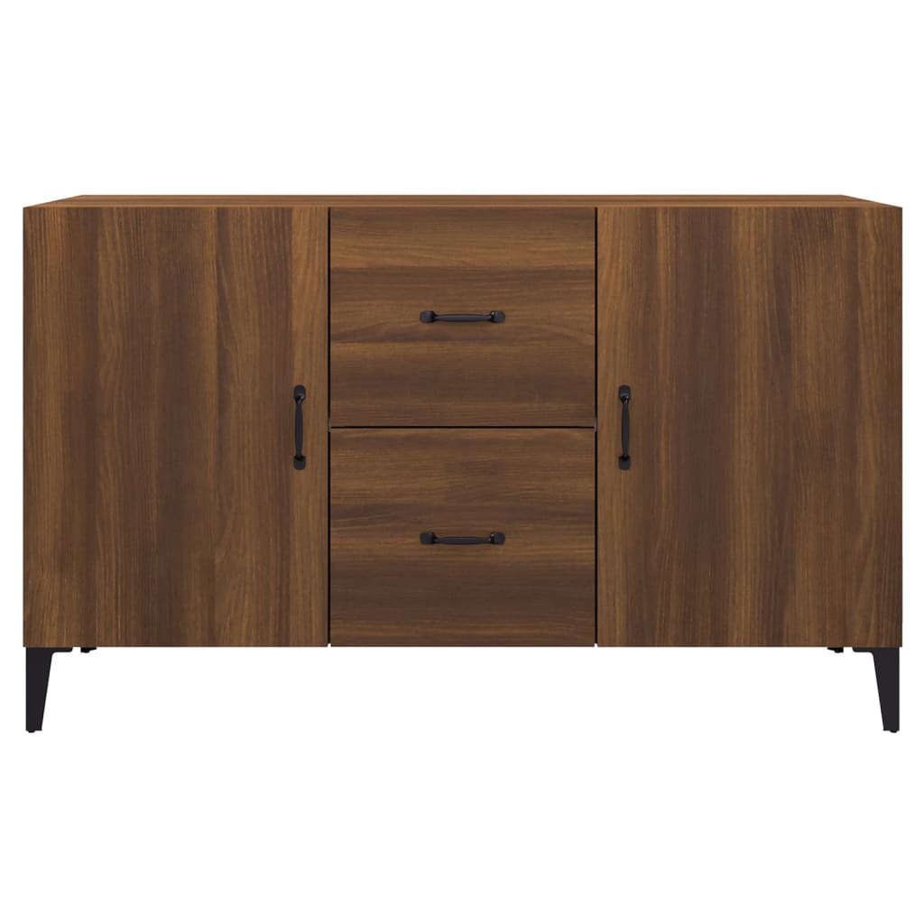 Modern Wooden Sideboard Storage Cabinet Unit With 2 Doors & 2 Drawers Wood