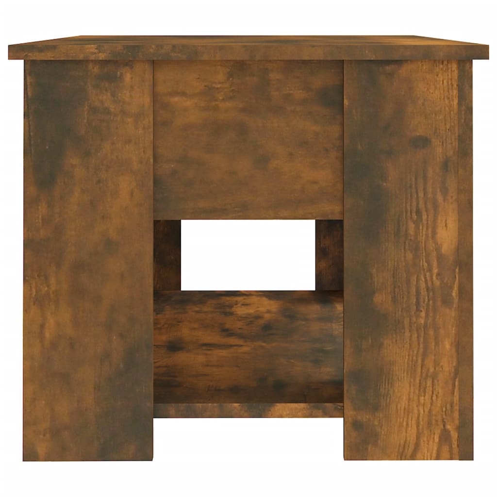 Modern Wooden Living Room Coffee Table With Lift Top Design & Storage Shelf Wood