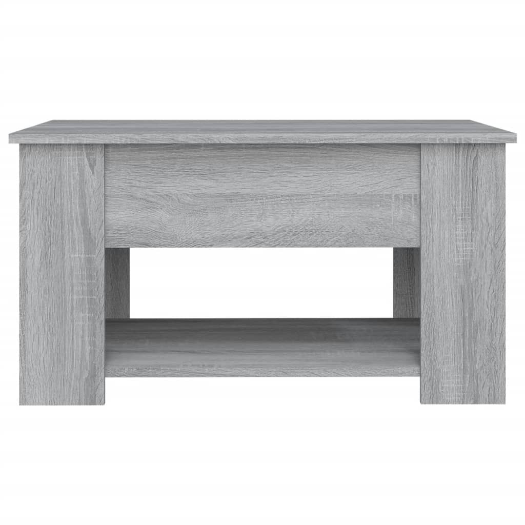 Modern Wooden Living Room Coffee Table With Lift Top Design & Storage Shelf Wood