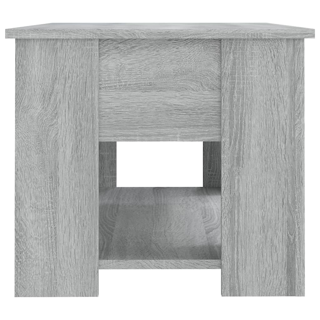 Modern Wooden Living Room Coffee Table With Lift Top Design & Storage Shelf Wood