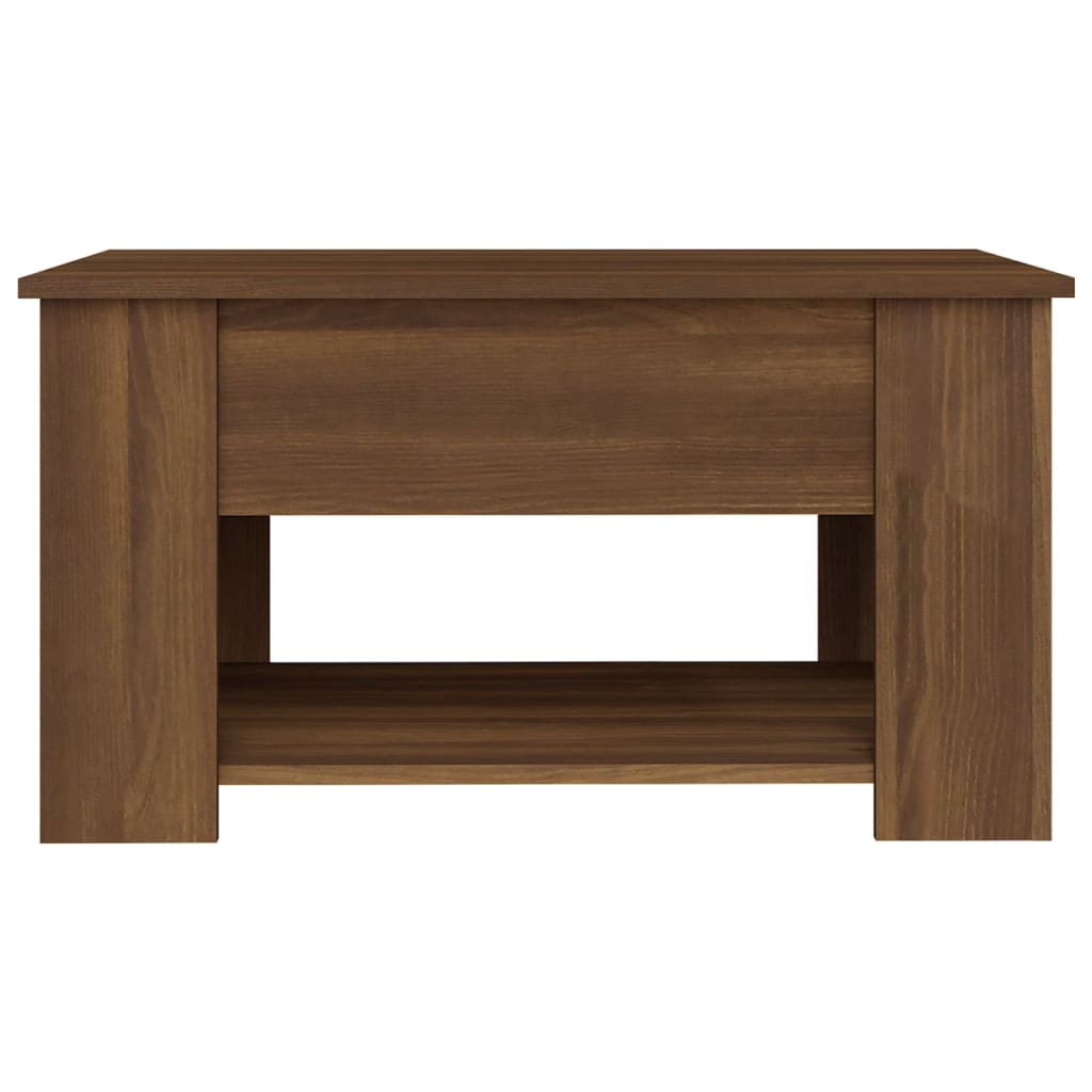 Coffee Table Brown Oak 79x49x41 cm Engineered Wood