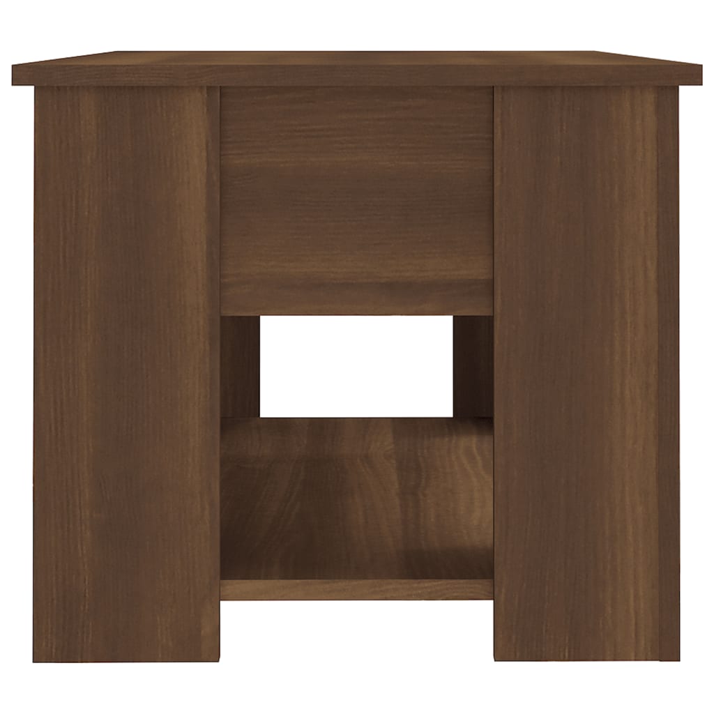 Coffee Table Brown Oak 79x49x41 cm Engineered Wood