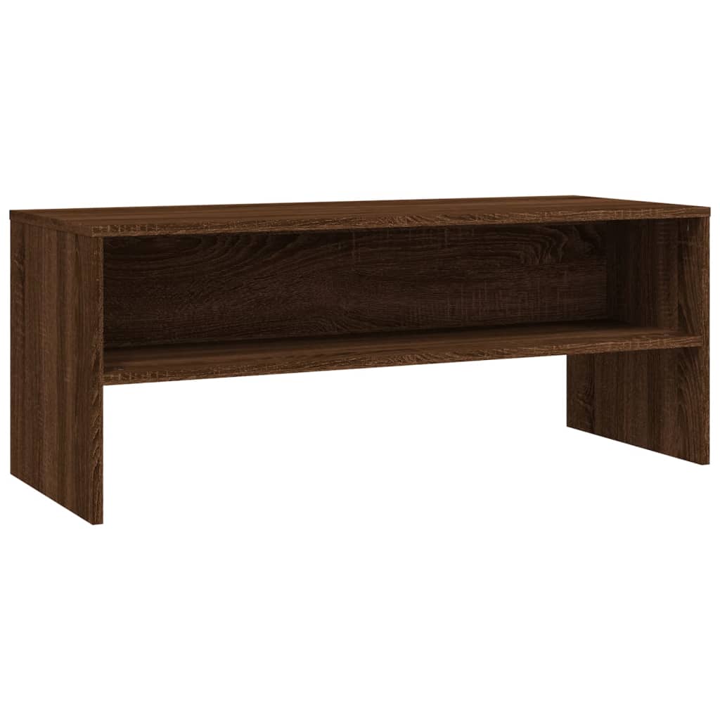 TV Cabinet Brown Oak 100x40x40 cm Engineered Wood