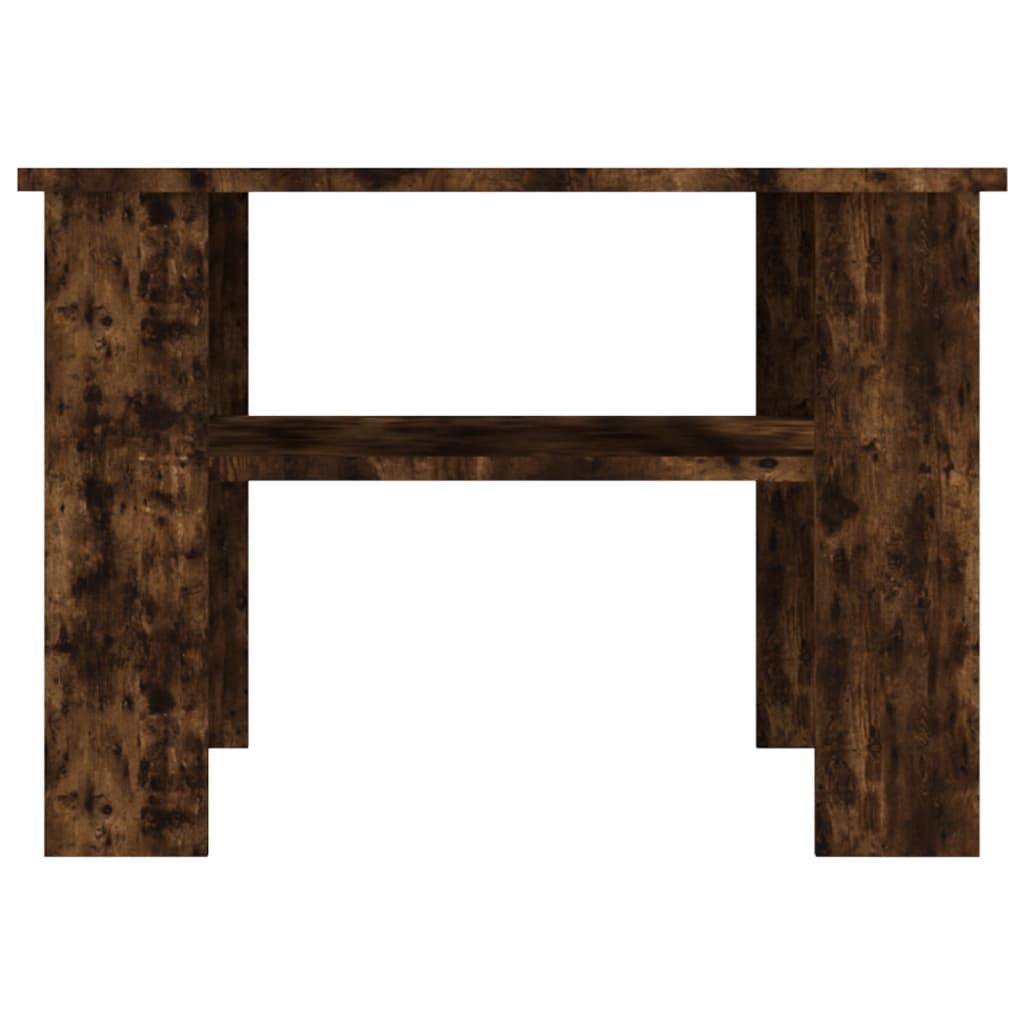Coffee Table Smoked Oak 60x60x42 cm Engineered Wood