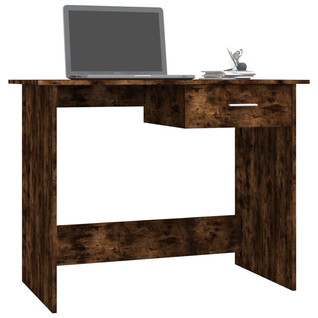 Modern Wooden Home Office Computer Desk Writing Table With Storage Drawer Wood