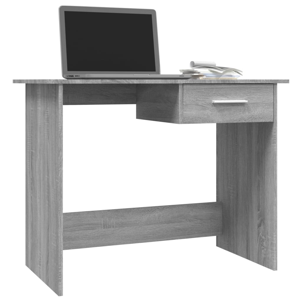 Modern Wooden Home Office Computer Desk Writing Table With Storage Drawer Wood
