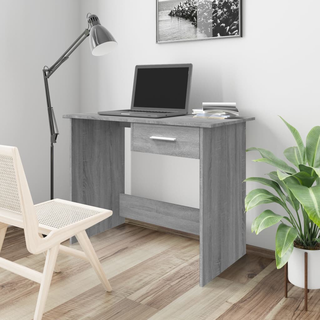 Modern Wooden Home Office Computer Desk Writing Table With Storage Drawer Wood