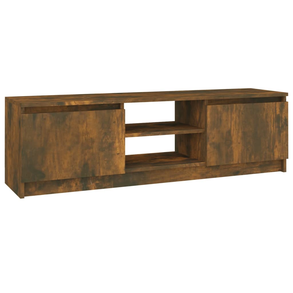 TV Cabinet Smoked Oak 120x30x35.5 cm Engineered Wood