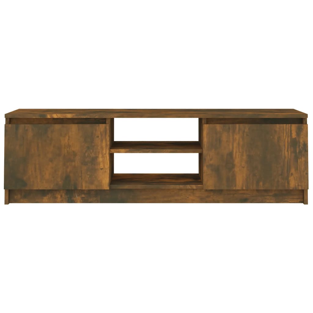 TV Cabinet Smoked Oak 120x30x35.5 cm Engineered Wood