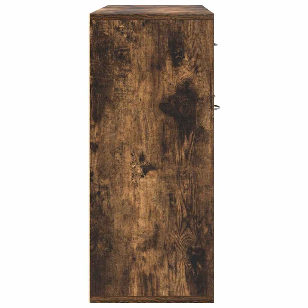 Modern Wooden Sideboard Storage Cabinet Unit With 3 Doors & Drawer Wood