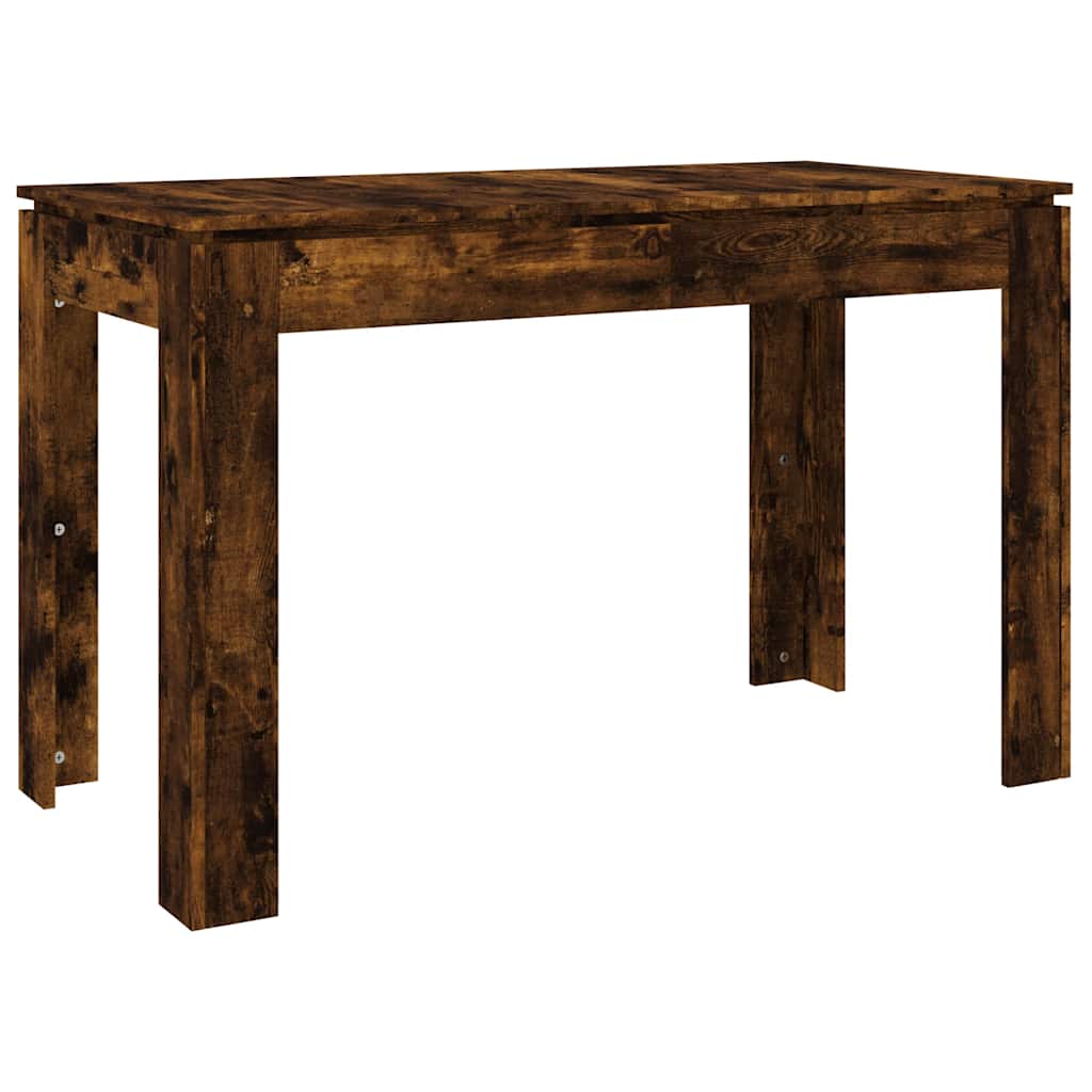 Dining Table Smoked Oak 120x60x76 cm Engineered Wood