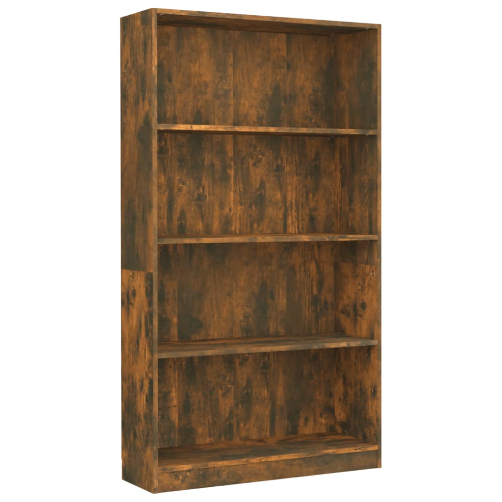 Modern Wooden 4-Tier Open Bookcase Book Storage Cabinet Unit Shelving Wood