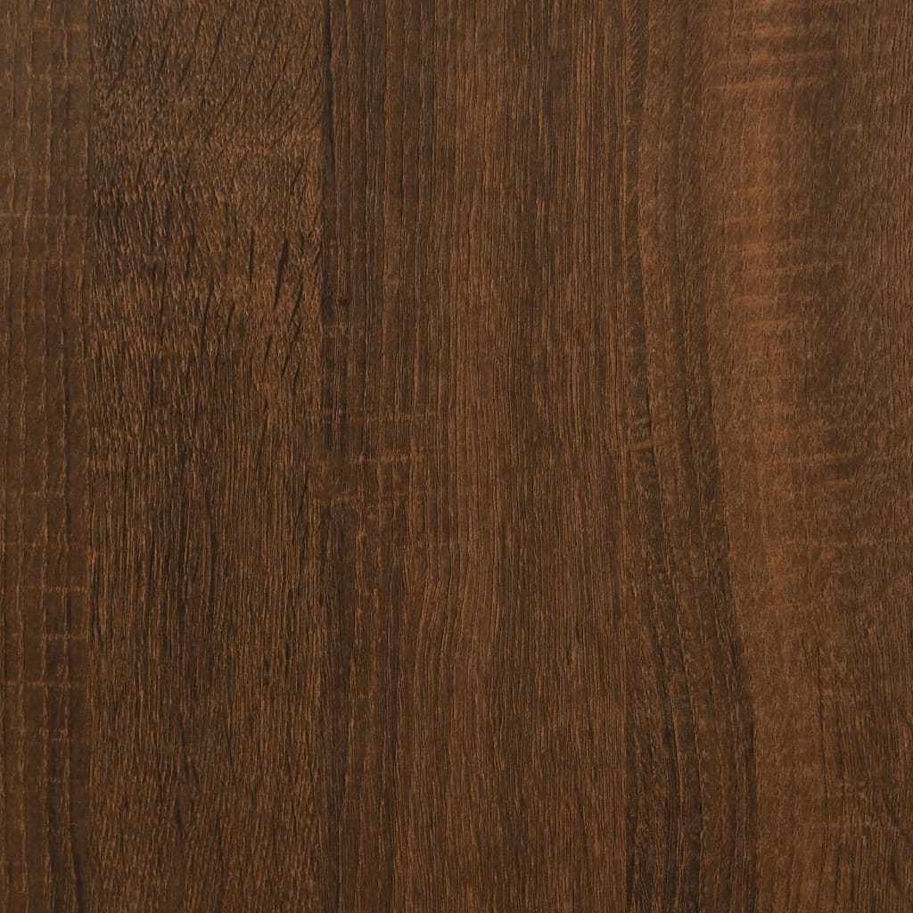 Corner Desk Brown Oak 200x50x76 cm Engineered Wood