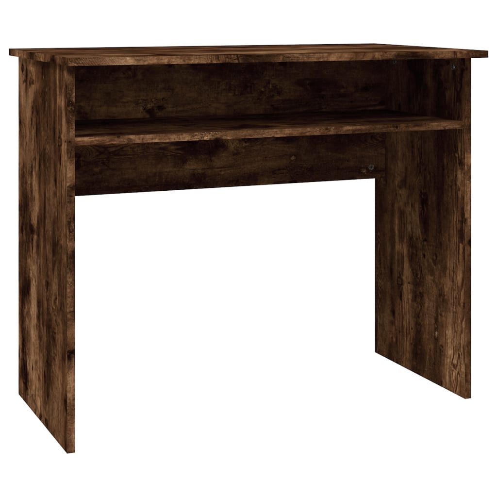 Desk Smoked Oak 90x50x74 cm Engineered Wood