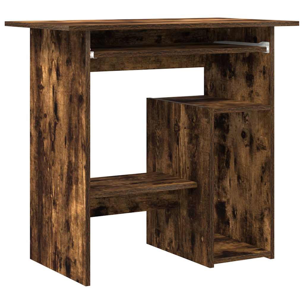 Modern Wooden Home Office Computer Desk Table With Keyboard Tray Storage