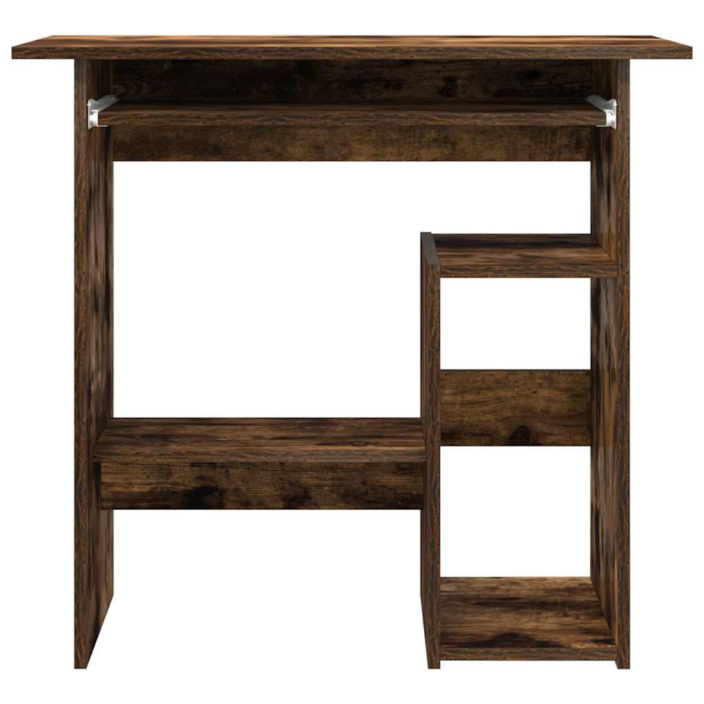 Modern Wooden Home Office Computer Desk Table With Keyboard Tray Storage