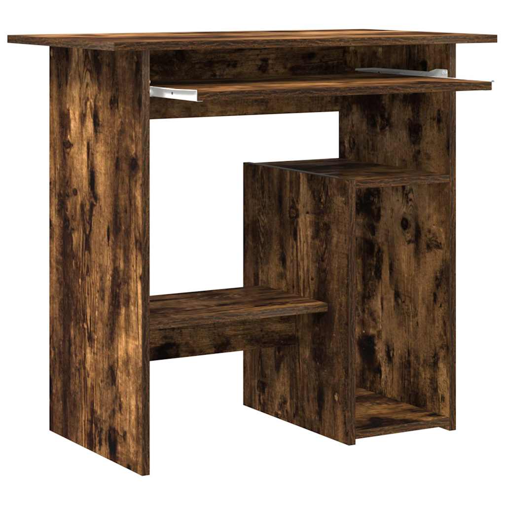 Modern Wooden Home Office Computer Desk Table With Keyboard Tray Storage