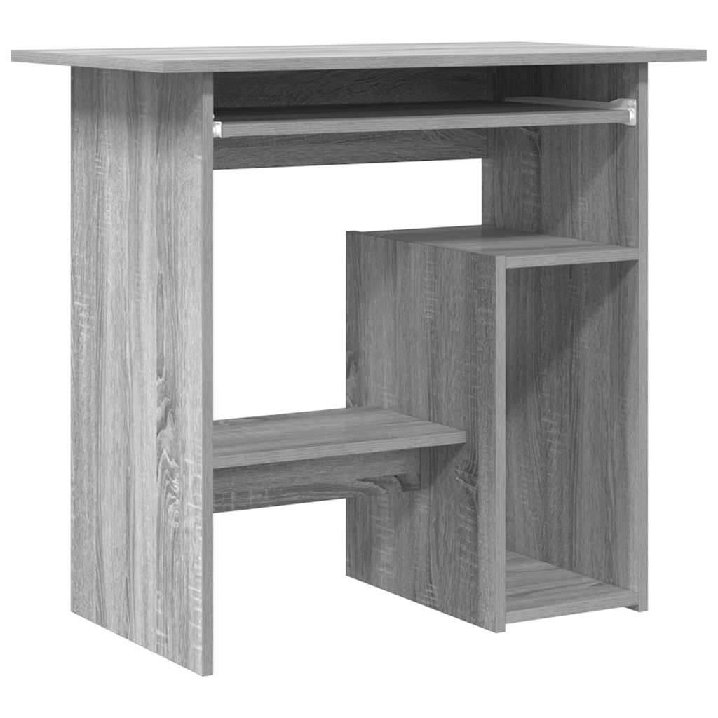 Modern Wooden Home Office Computer Desk Table With Keyboard Tray Storage