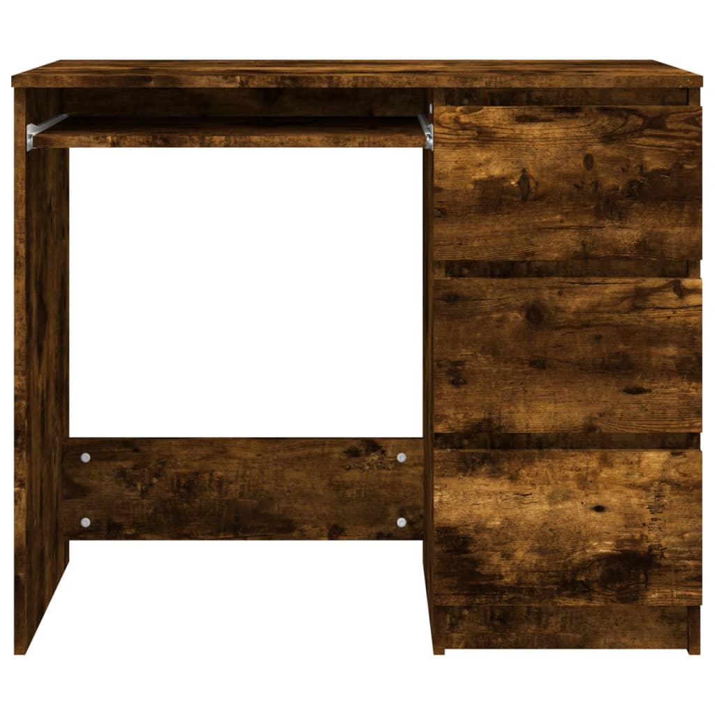 Modern Wooden Home Office Computer Desk Table With 3 Storage Drawers