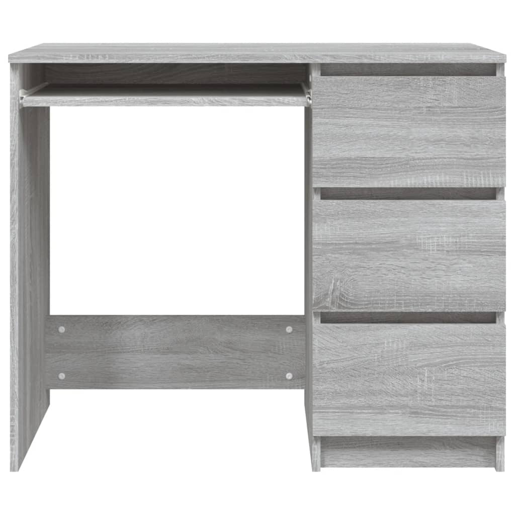 Modern Wooden Home Office Computer Desk Table With 3 Storage Drawers