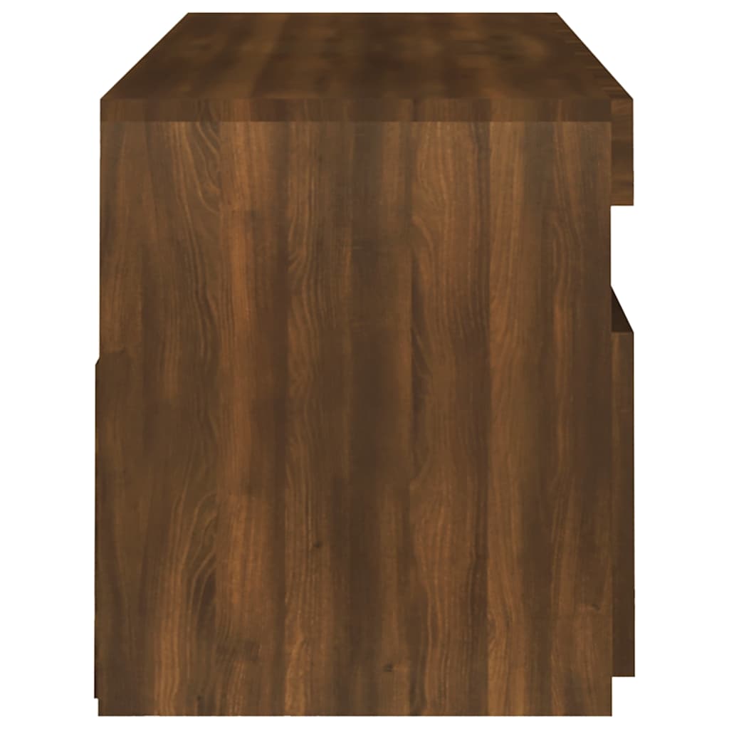 Modern Wooden TV Tele Stand Media Unit Cabinet With Storage & LED Lights Wood