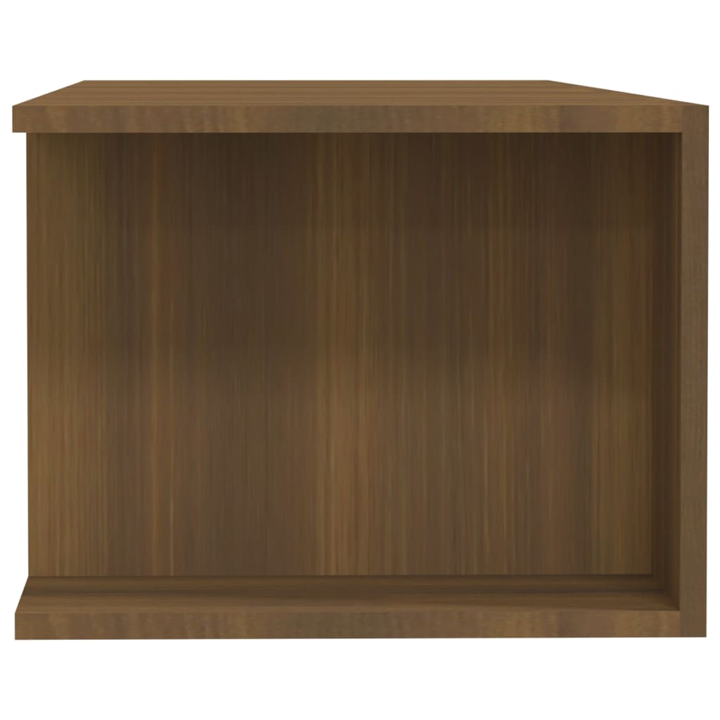 Modern Wooden TV Tele Stand Media Unit Cabinet With LED Lights & Storage Shelves