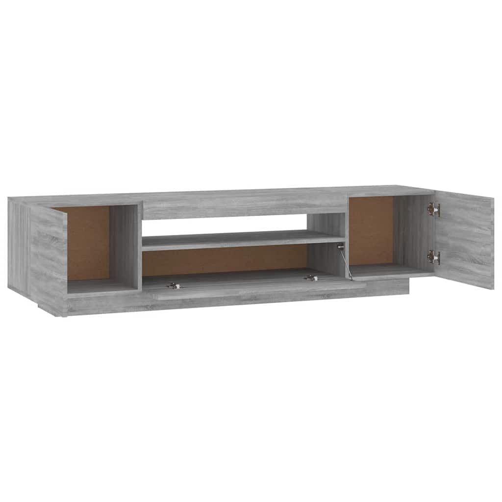 Modern Wooden 63 Inch TV Tele Stand Unit Cabinet With LED Lights & Storage