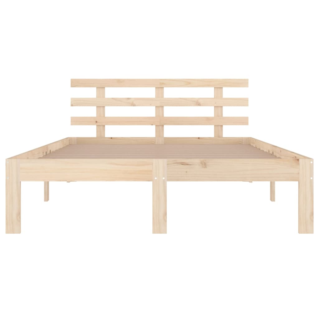 Bed Frame without Mattress Solid Wood 140x200 cm
